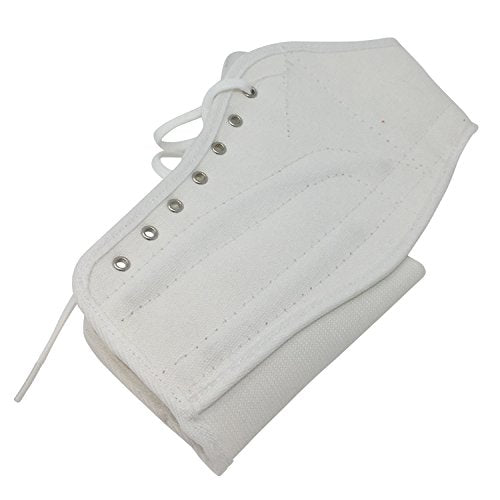 OTC Ankle Brace, Canvas Lace-Up, Semi-Rigid Spiral Stays, 2X-Large - size: 2X-Large