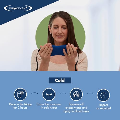 The Eye Doctor Allergy - Cold Eye Compress for Allergy & Hayfever Symptoms, Inflammation, Puffy Eyes, Headaches and Migraines. Reusable Gel Eye Mask for Soothing Relief – Cold Therapy - style: Cold Compress