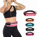 Jueachy Running Belts for Women Waterproof Fanny Pack Running Waist Pouch Phone holder Adjustable Sports Money Belt with Headphone Port - color: PK