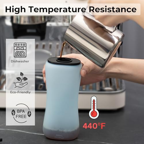 Handheld Running Water Bottle, Collapsible Silicone Foldable 350mL - color: Translucent Blue