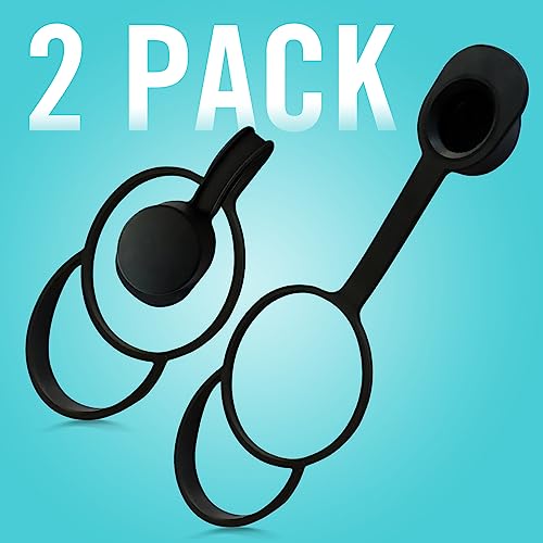 Samorillo 2-Pack Mud Guard with Durable Handle for Polar Bottles - Fits Red Nozzles Only - Bottle Top Not Included - BPA-Free, Phthalate-Free, Lead-Free Silicone Muck Cap/Mud Cap