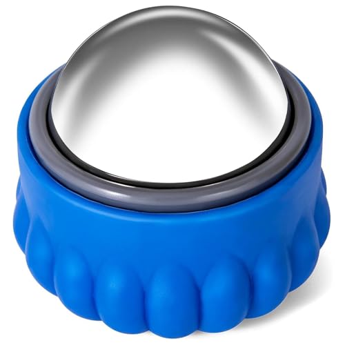 Massage Ice Roller Ball Cold & Heat Therapy Pain Relief Myofascial Release - color: Blue