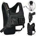 Hydration Running Vest Backpack with 2L Water Bladder - Lightweight & Reflective Chest Pack with Gear Holder, Includes Free Carabiner for Hiking, Running, Cycling, Marathon (Men & Women)