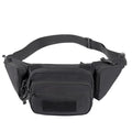 CCW Tactical Fanny Pack for Concealed Carry, 500D Nylon Low Profile EDC Waist Bag with Pistol Holster & YKK Zippers, Everyday Carry Hip Pack - color: Black