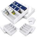 4 Row Toploader Trading Card Storage Box with Divider, Duty Double Wall Box - size: 3 piece 13in for Toploader