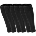 Ultrafun 3 Pairs Leg Sleeves Pre-cut Soccer Sleeves Compatible with Grip Socks Shin Guards Sleeves for Soccer Football - color: Black, size: Large
