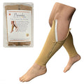 Presadee Calf Zipper 15-20 mmHg Compression Leg Circulation Fatigue Shin Sleeve (Beige, 3X-Large) - color: Beige, size: 3X-Large (Pack of 1)