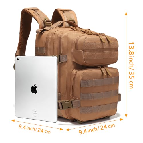 9L/20L Mini Backpack for Men and Women, Small Backpack for Gym Hiking Travel Sports Running - color: 20l-brown