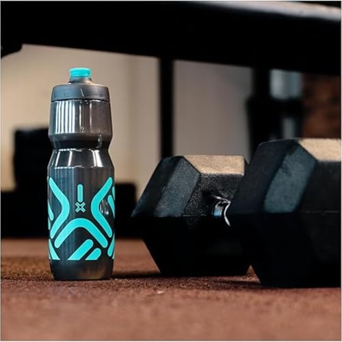 FIDLOCK Fidguard Bottle, Odor-Resistant, 750ml/25oz, Smoke + Green - color: Smoke + Green, style: 750ml/25oz