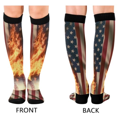 Wusikd Pirate Skulls Compression Socks for Women and Men Circulation Cute Long Socks for Athletic Running 1 - color: Multi 33