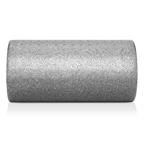 Philosophy Gym 12" High-Density Foam Roller for Exercise, Massage, Muscle Recovery - Round, Gray - color: Gray