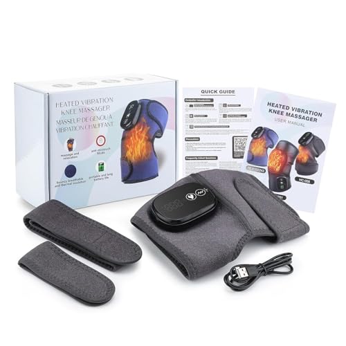 Cordless Heated Knee Massager FSA Eligible - style: Grey 1 Pack
