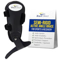 Brace Direct Semi-Rigid Active Ankle Brace, Hinged Sports Stabilizer - size: Right Ankle - Right - S