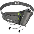 Running Belt, Waterproof Hydration Belt with Water Bottle Holder Hiking Walking Waist Pack Reflective Adjustable Fanny Pack Compatible for Phone Waistband Outdoor - color: Grey