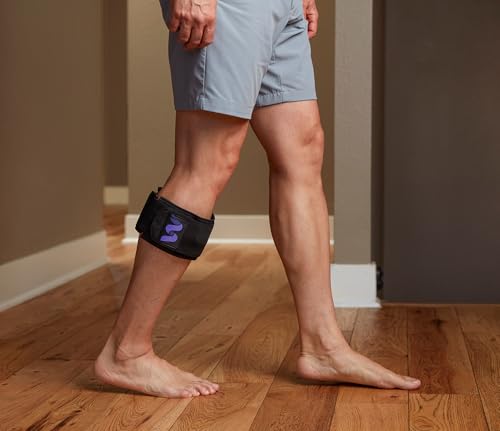 Cold Compression Wrap with Acupressure Ball - Reusable Cold Compress Ice Pack for Injuries, Leg Pain, Muscle Soreness & Tendon Relief - Adjustable Strap, Stays Cold for 20 Minutes (Medium) - size: Medium
