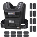 APEXUP Weighted Vest Men, Adjustable Weight Vest for Running - color: Black, size: With Weights-40lbs