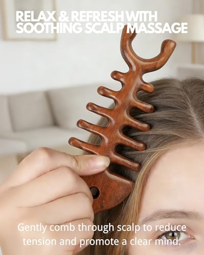 Tinuos Fishbone Massage Tool,4-in-1 Full Body Massager for Neck, Back, Head & Eye Relief – Deep Tissue Trigger Point, Acupressure & Scalp Massage – Portable Manual Relaxation Tool