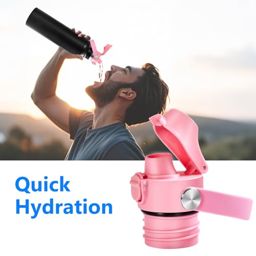 XACIOA Replacement Flip Lid for Hydro Flask Standard Mouth Bottle - color: Pink