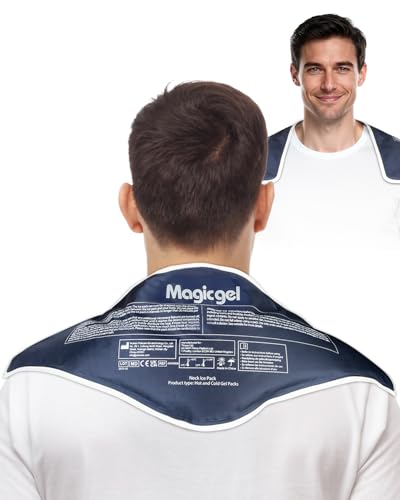 Magic Gel Neck Ice Pack - Shoulder Ice Pack - Cooling Neck Wrap - Cooler Ring - Flexible and Reusable Cold Pad - Lightweight & Comfortable - One Size Fits Most (Gray) - color: Neck Ice Pack - Grey