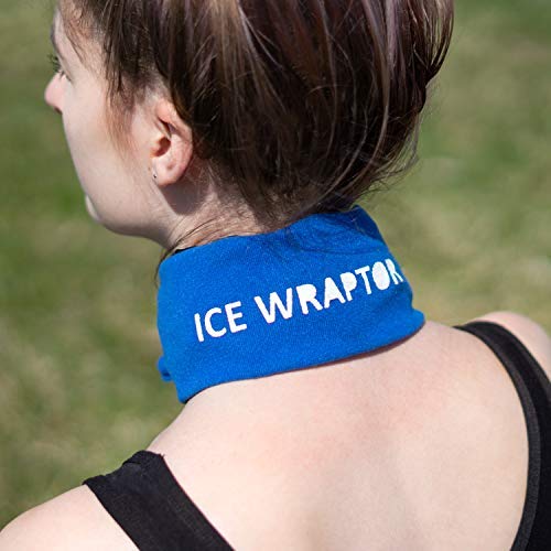 ICE WRAPTOR Cooling Bandana Neck Wrap, Blue +1 Reusable Ice Pack - size: Wrap + 1 Insert