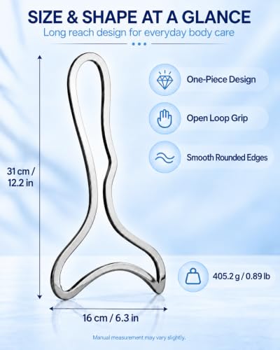 ONUEMP Ice Gua Sha Body Sculpting Paddle Stainless Steel Muscle Scraper - size: Paddle