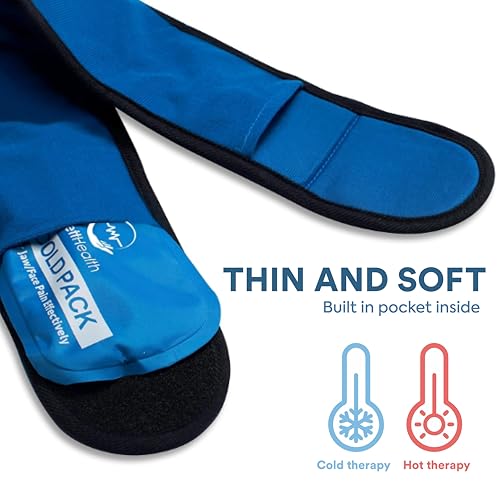 Face Ice Pack Wrap for TMJ Relief, Wisdom Teeth, Jaw, Head and Chin, 4 Reusable Hot and Cold Gel Packs, Pain Relief for Mouth, Oral and Facial Surgery