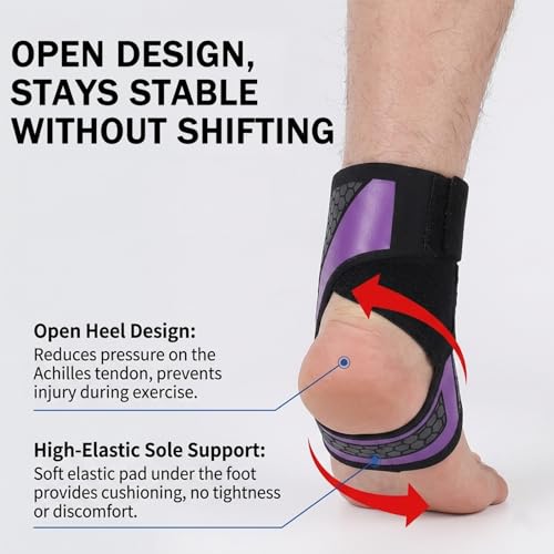 LAMKHOO 2-Pack Ankle Brace for Women & Men – Adjustable Lace-Up Stabilizer with Compression Straps for Sprain Recovery, Sports & Daily Support