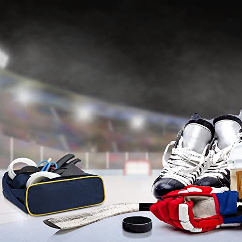 Oudain Hockey Tape Accessory Bag Large Capacity Bag with Double Zipper for Tape Wax Scissors Repair Kit Office Hockey Supplies