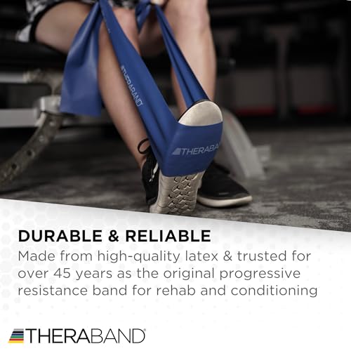THERABAND Professional Resistance Band, Blue Level 4 Extra Heavy, 5 ft - color: Level 5 / Special Heavy - Blue