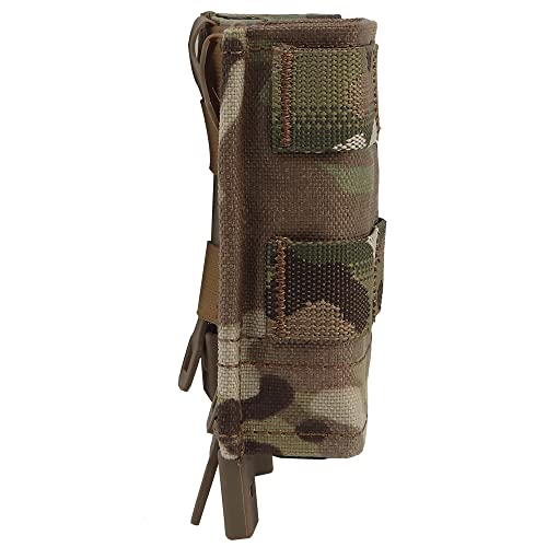 Triple Molle Mag Pouch 5.56 Tactical Open Top Magazine Holder Carrier with Quick Release Magazine Pouch Insert - color: CP