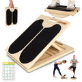 Slant Board Calf Stretching, 460 LBS Capacity Portable Wooden Incline Board