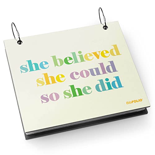Gone For a Run BibFOLIO Race Bib Album - She Believed She Could - 9.5x8 - color: She Believed She Could