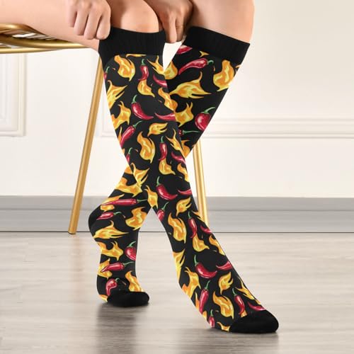 Wusikd Pirate Skulls Compression Socks for Women and Men Circulation Cute Long Socks for Athletic Running 1 - color: Multi 1