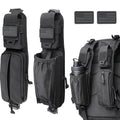 WYNEX Molle Backpack Shoulder Strap Pouches of Water Bottle Pouch Version - color: Black-2pcs-A+B
