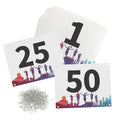 PATIKIL Running Bib Numbers 7.5x6" 1-50 Waterproof Race Competitor Numbers - size: 7.5x6"