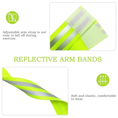 BlingKingdom 4 PCS High Visibility Reflective Running Gear