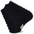 Amutost Womens No Show Socks Anti-Slip Cushioned Breathable 5-10Pairs - color: 5 Pairs Black, size: 8-10