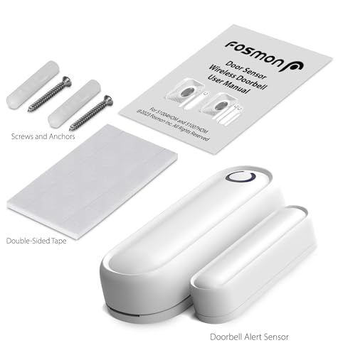 Fosmon 2 Pack WaveLink 51018HOM Add-On Door Contact Sensor Unit (No Receiver) - White - style: 2 Door Sensor Transmitter