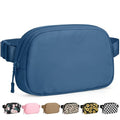 Pritent Fanny Packs for Women Crossbody Belt Bag With Zipper Back Pocket - color: Navy Blue, size: Small