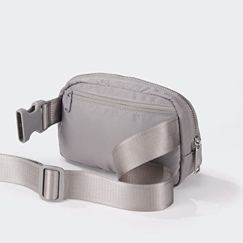 Pander Crossbody Belt Bag for Women and Men, Travel and Everyday Use - color: Light Grey