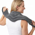 Microwavable Heat Pad for Neck and Shoulders, Warm Compress Wrap, Grey - color: Heat Pad05 -Grey