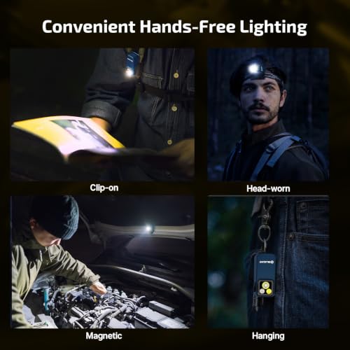 OLIGHT Oclip Pro Rechargeable EDC Clip-on Flashlight, Midnight Blue - color: Midnight Blue