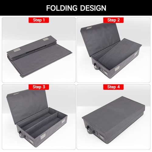 NUSWOR Upgrades Audio Cassette Tape Holder - 4Pack - Grey - size: 4PACK