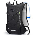Lightweight Hydration Backpack, Running Backpack with 2L Water Bladder - color: Black
