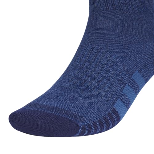 adidas Cushioned 3.0 3-Pack Quarter Socks - color: Dark Blue/White/Dusky Ink Blue/3/Color