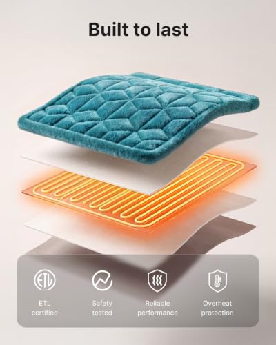 RENPHO Weighted Heating Pad for Neck, Shoulders & Back, Christmas Gift - color: A-blue
