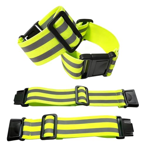 4-Pack Adjustable Reflective Armbands & Belts