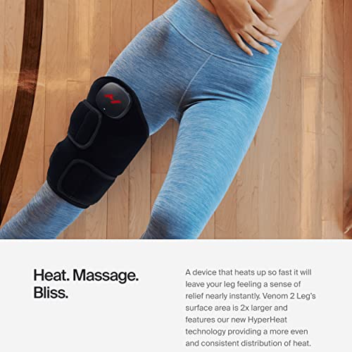 Hyperice Venom 2 Leg Heat Vibration Massage Therapy Neoprene Wrap Recovery - size: Leg