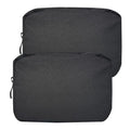 Small Makeup Bag For Purse, 2 Pack Nylon Travel Toiletry Pouch - color: Small Black