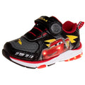 Disney Pixar Cars Boys Black/Red Lighted Sneaker (Toddler/Little Kid) - color: Red, size: 7 Toddler
